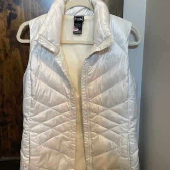 White North Face zip- up Vest- Size small & Small Grey North Face Jacket - Picture 2 of 11